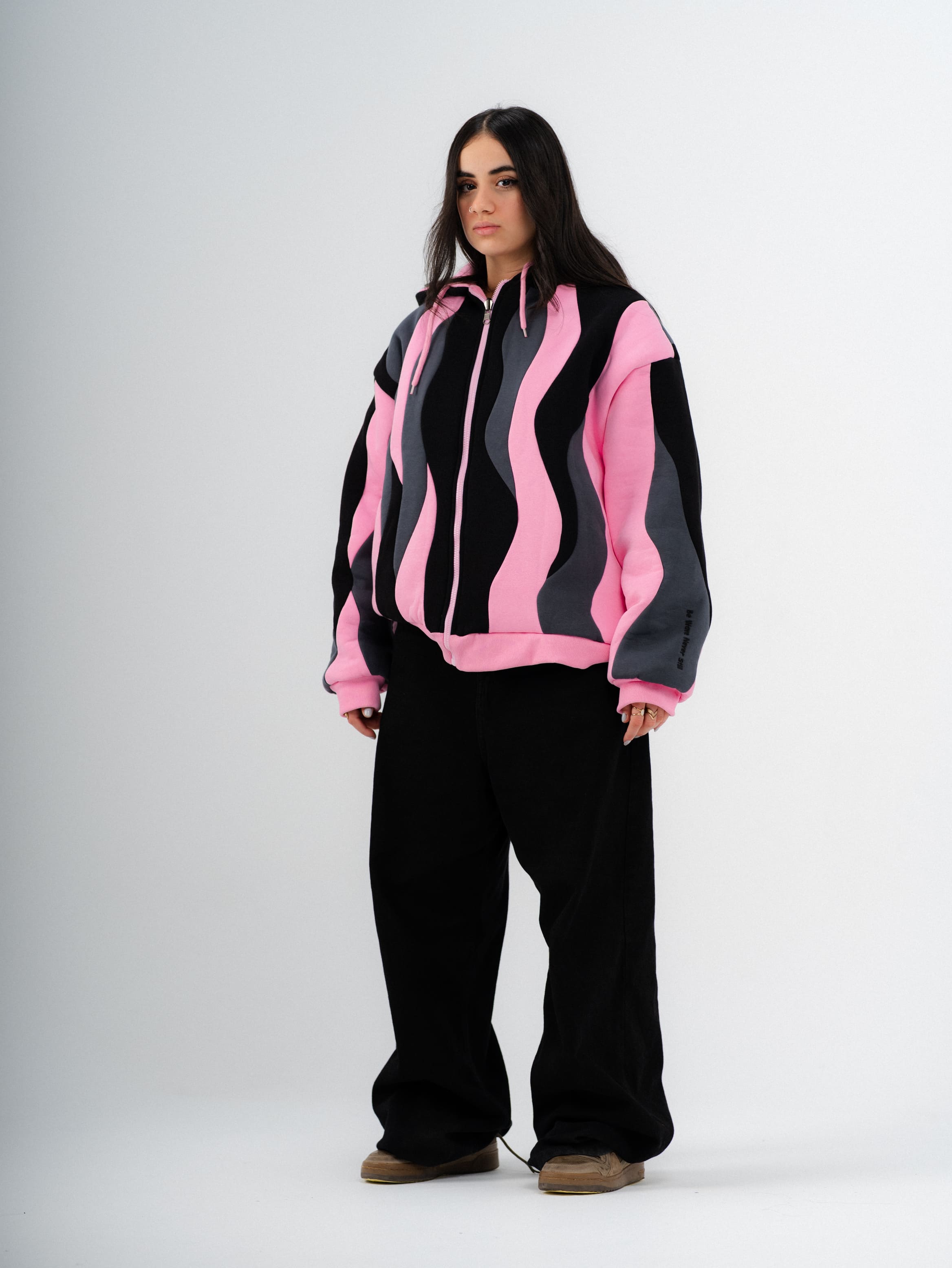 Pink Double Face Jacket | Box Fit | 2 Looks in 1 | 100% Melton Cotton