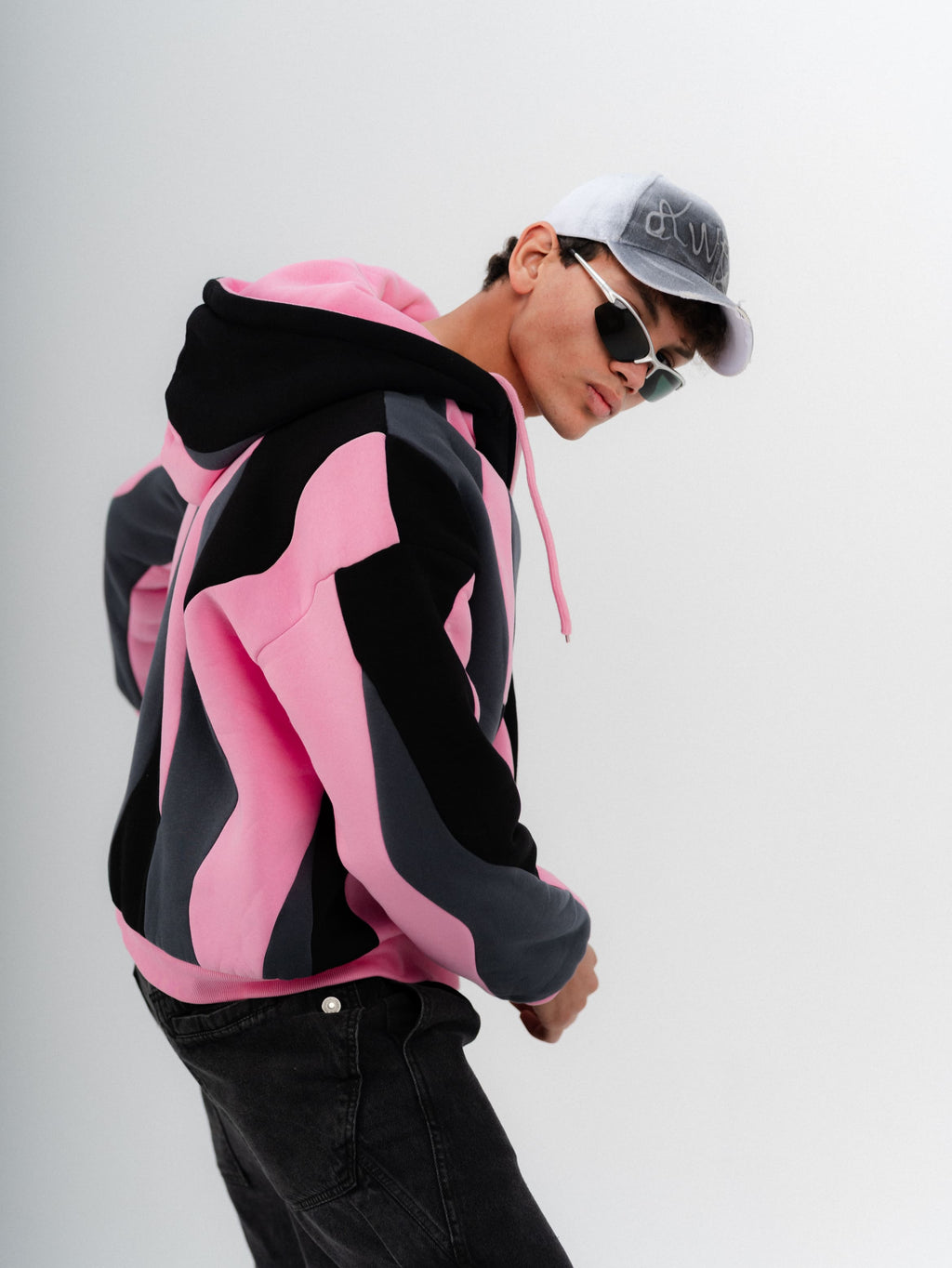 Pink Double Face Jacket | Box Fit | 2 Looks in 1 | 100% Melton Cotton