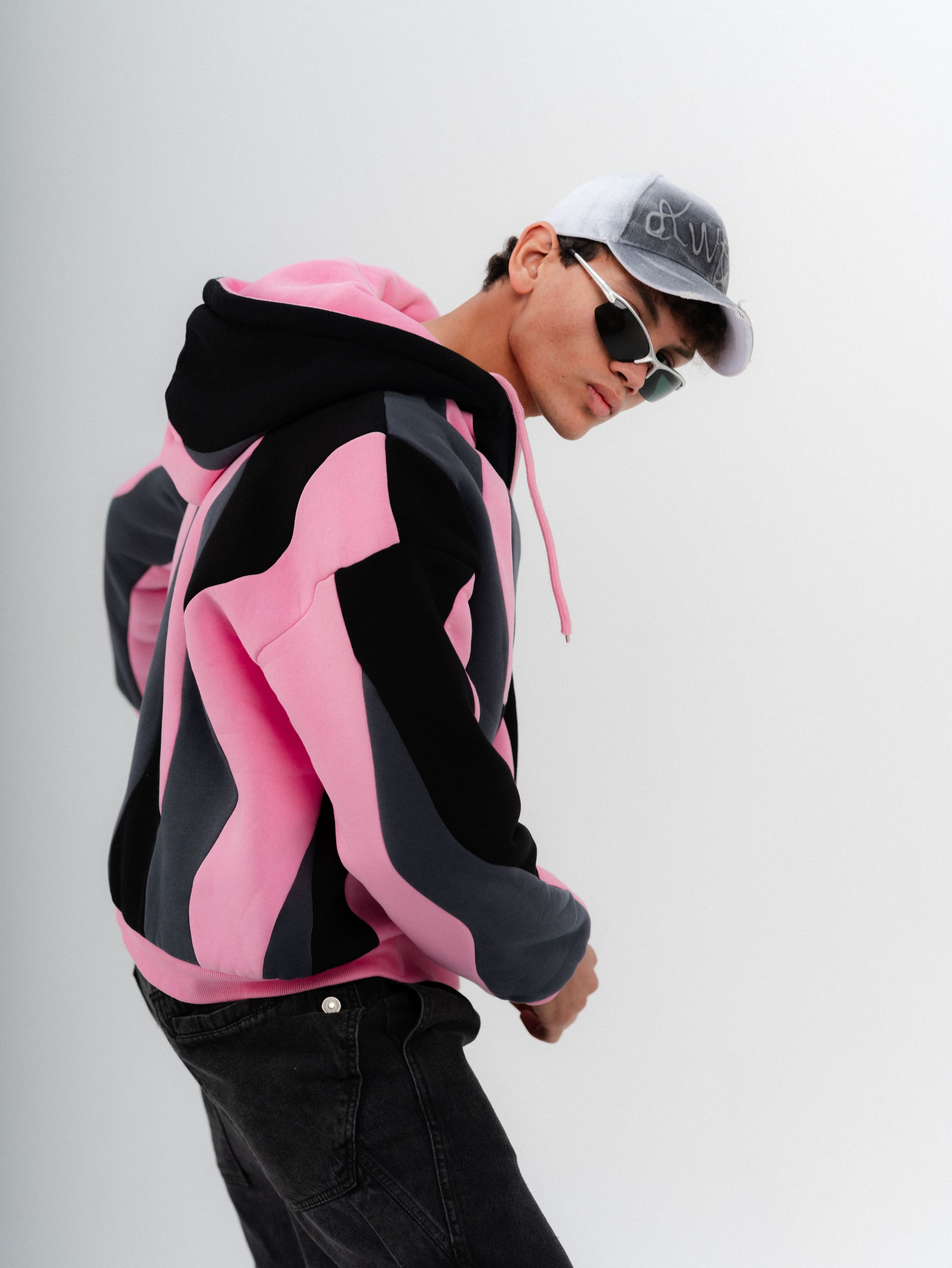 Pink Double Face Jacket | Box Fit | 2 Looks in 1 | 100% Melton Cotton