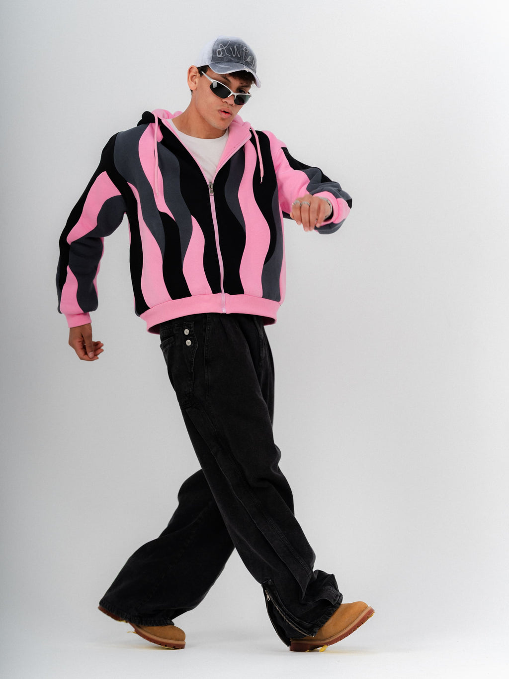 Pink Double Face Jacket | Box Fit | 2 Looks in 1 | 100% Melton Cotton