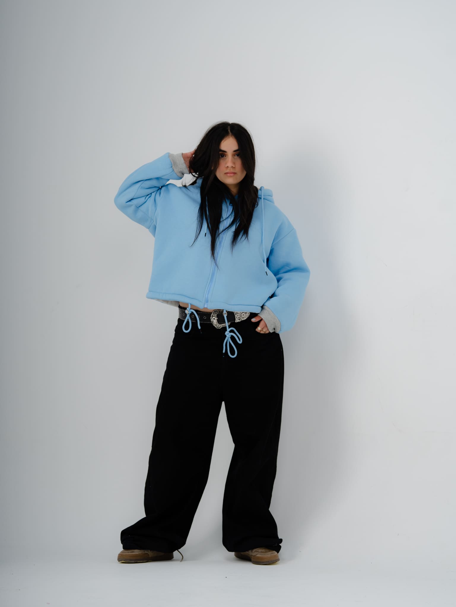 Sky Flow | Double Face Box Fit Jacket | 2 Looks in 1 | 100% Melton Cotton