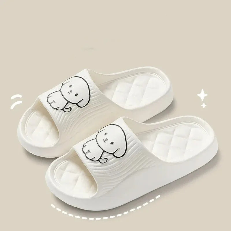 Cute Couple Non-Slip Slippers - Wave Fashion