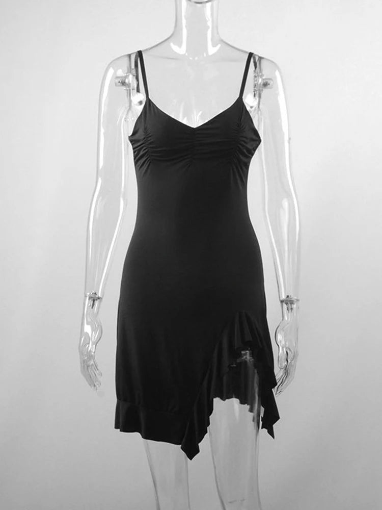 Black Backless Mini Dress - Wave Fashion