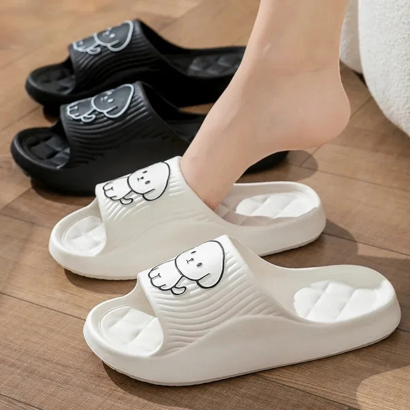 Cute Couple Non-Slip Slippers - Wave Fashion